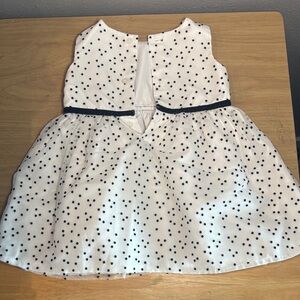 Carter's White and Black Polka Dot Dress